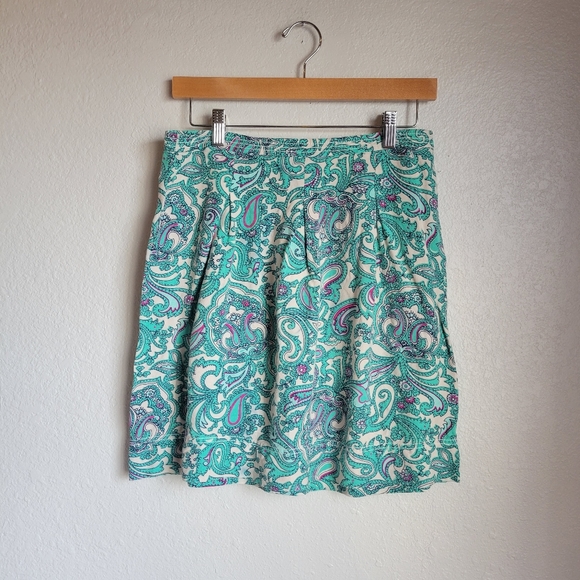 LOFT Dresses & Skirts - LOFT Paisley Linen Skirt